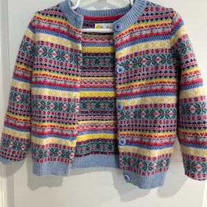 Mini Boden Multicolor Patterned Kids Cardigan